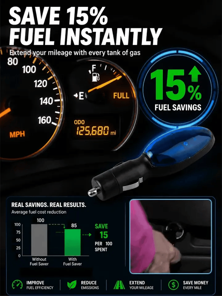 [Reduces fuel consumption by half] Car fuel-saving device