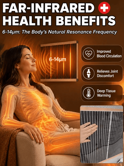 【3-Second Instant Heating】Honeycomb Graphene Far-Infrared Carbon Crystal Wall Heater