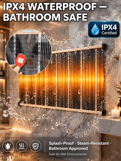 【3-Second Instant Heating】Honeycomb Graphene Far-Infrared Carbon Crystal Wall Heater
