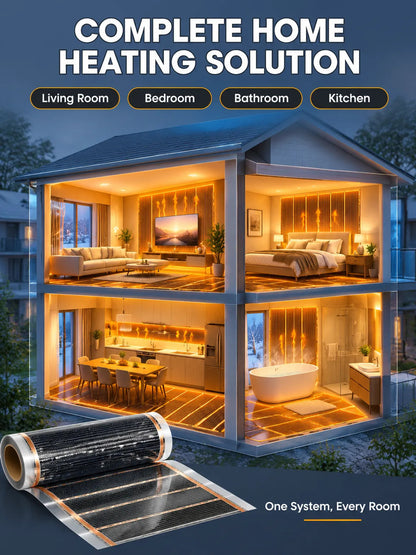 【Heats Up in 5 Seconds】German High-Tech Graphene Wall Heater