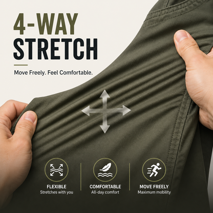 Herren Tactical Cargo Shorts mit Stretch, Stauraum & Komfort – Kaufe 2 und erhalte kostenlosen Versand