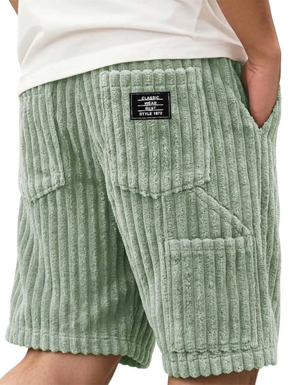 Men’s Corduroy Multi-Pocket Shorts